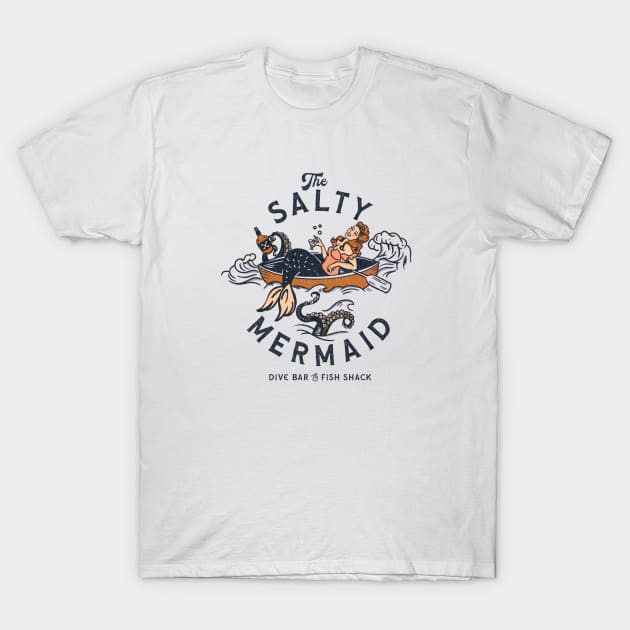 The Salty Mermaid Vintage T-Shirt by bianbagus